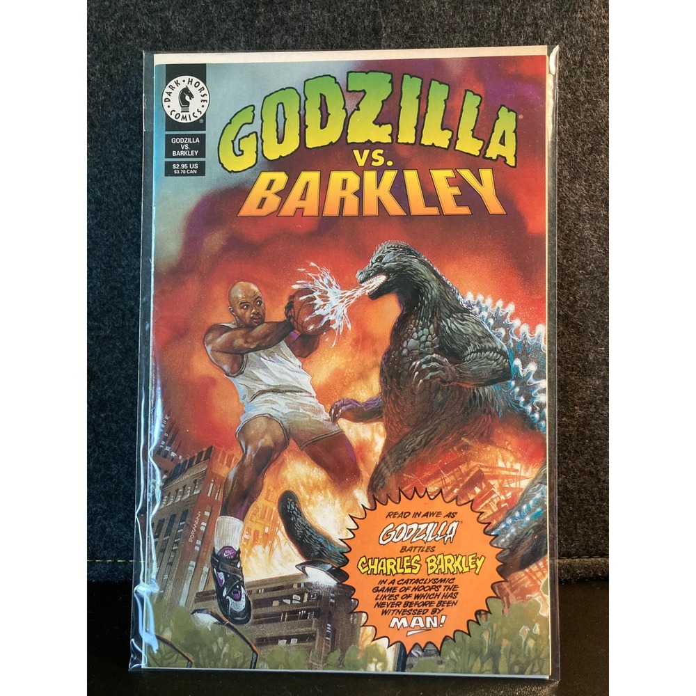 Dark Horse Comics Godzilla vs Barkley 1992 One Shot Charles Barkley NBA Kaiju